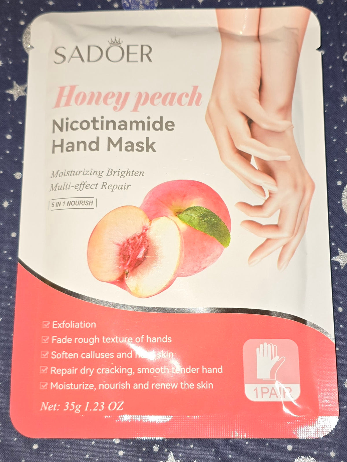 Sadoer Hand Mask Honey Peach