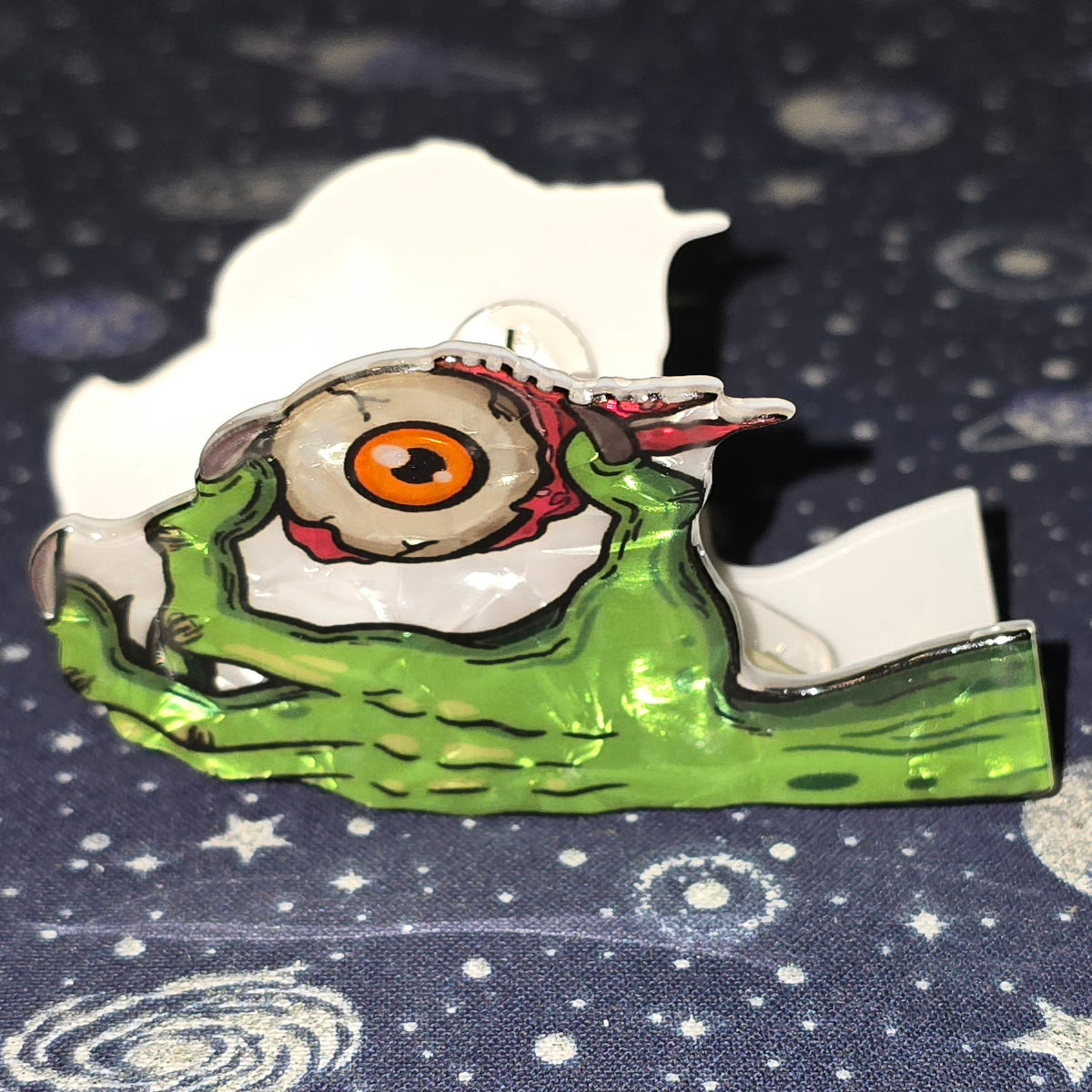 Acrylic Hair Claw Clip Zombie Eyeball