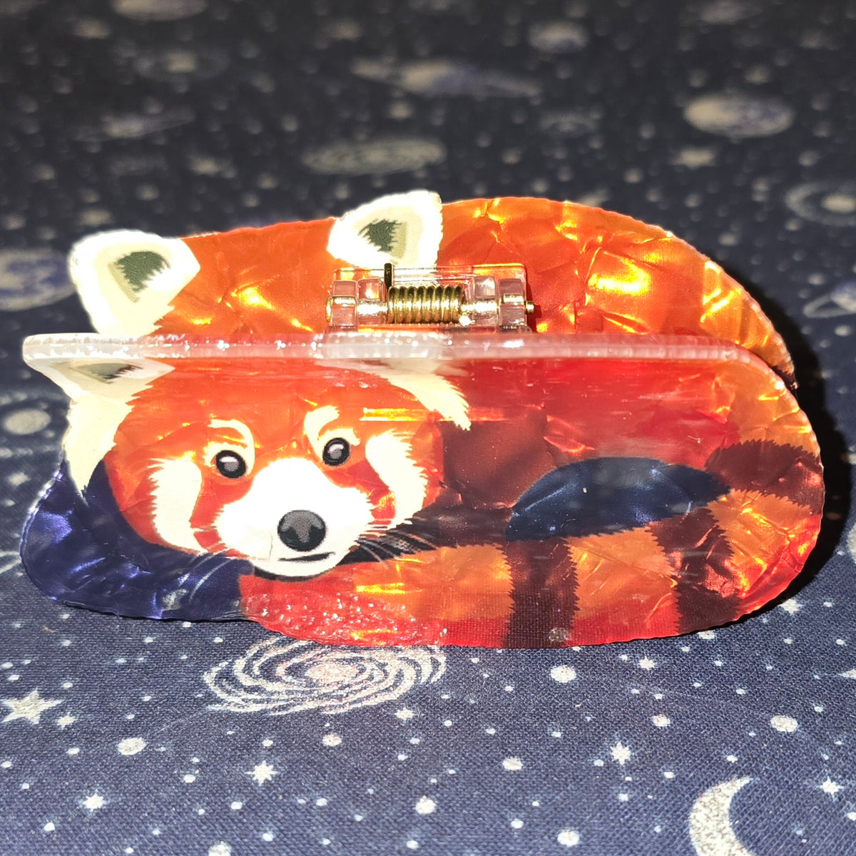 Acrylic Hair Claw Clip Red Panda