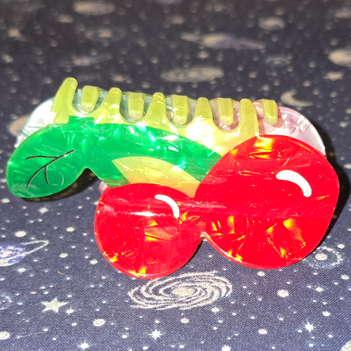 Acrylic Hair Claw Clip Cherries