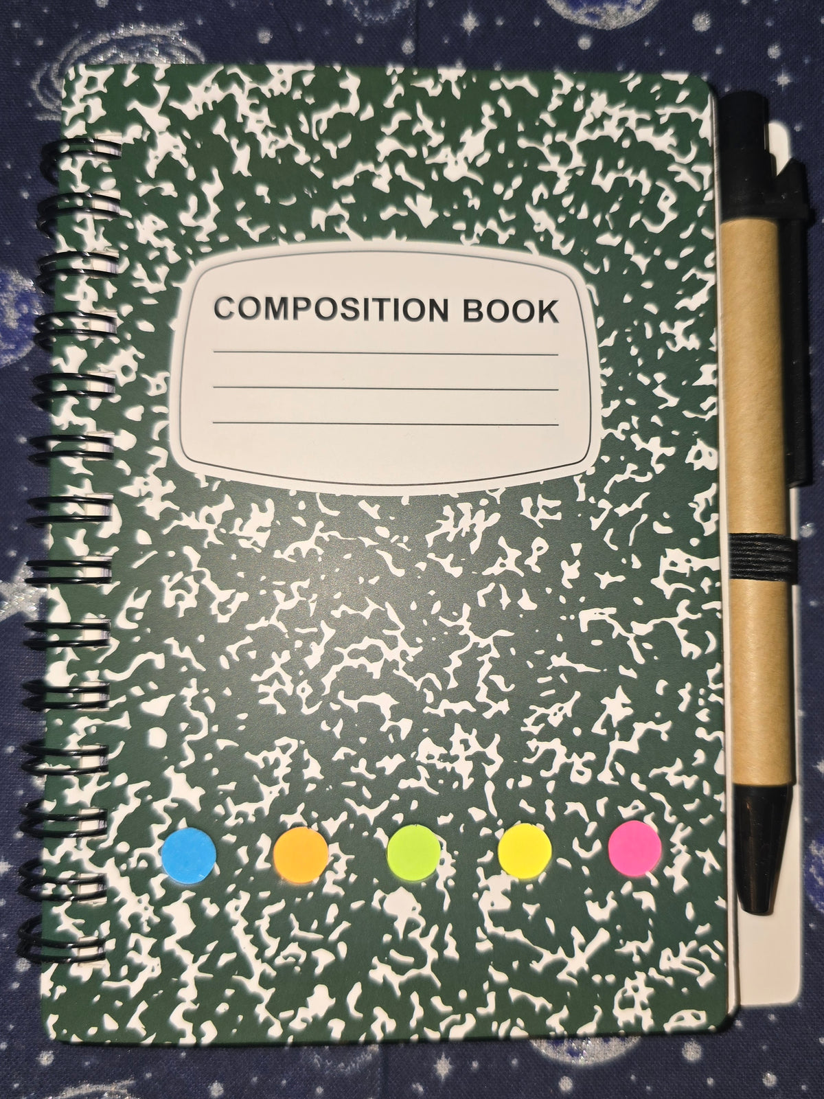 Composition Spiral Notebook Set Green