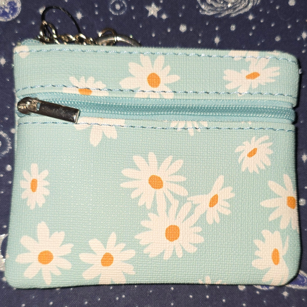 Flower Coin Purse Blue