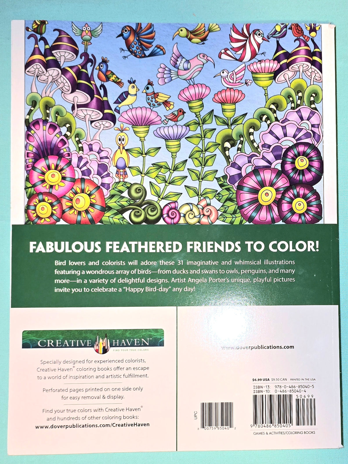 Coloring Book Fanciful Birds