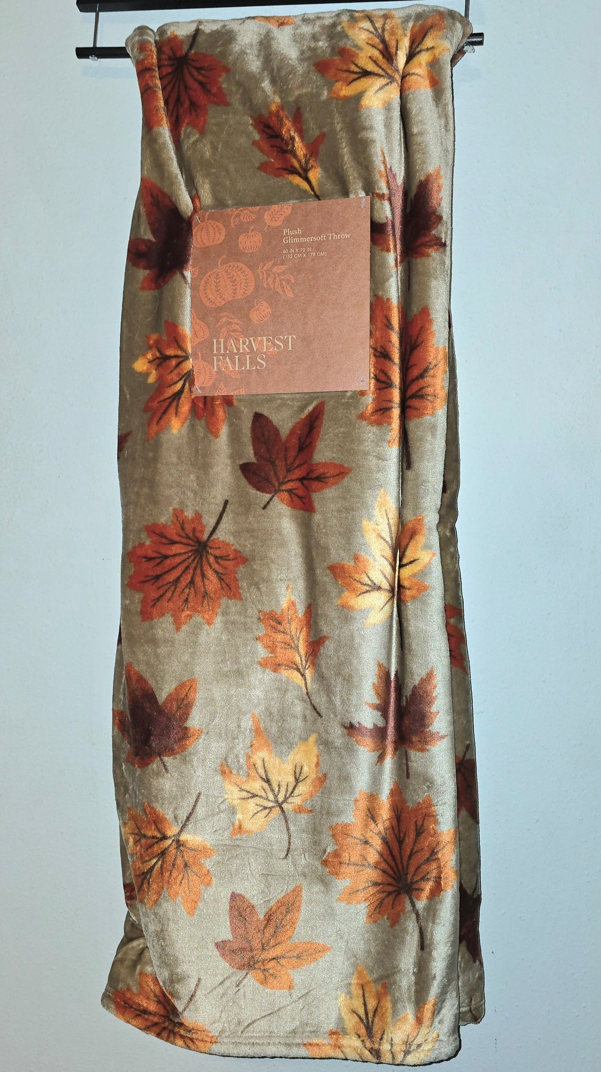Plush Throw Oversized Harvest Falls