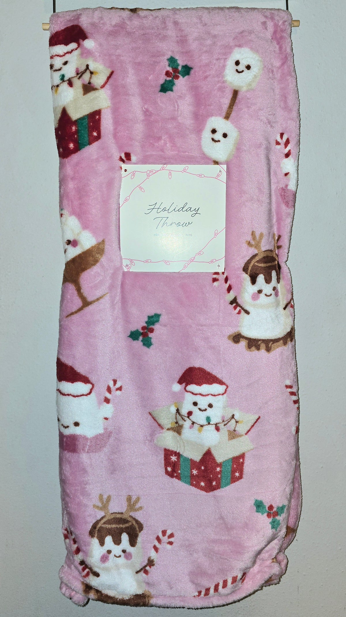 Plush Throw Oversized Holiday Throw