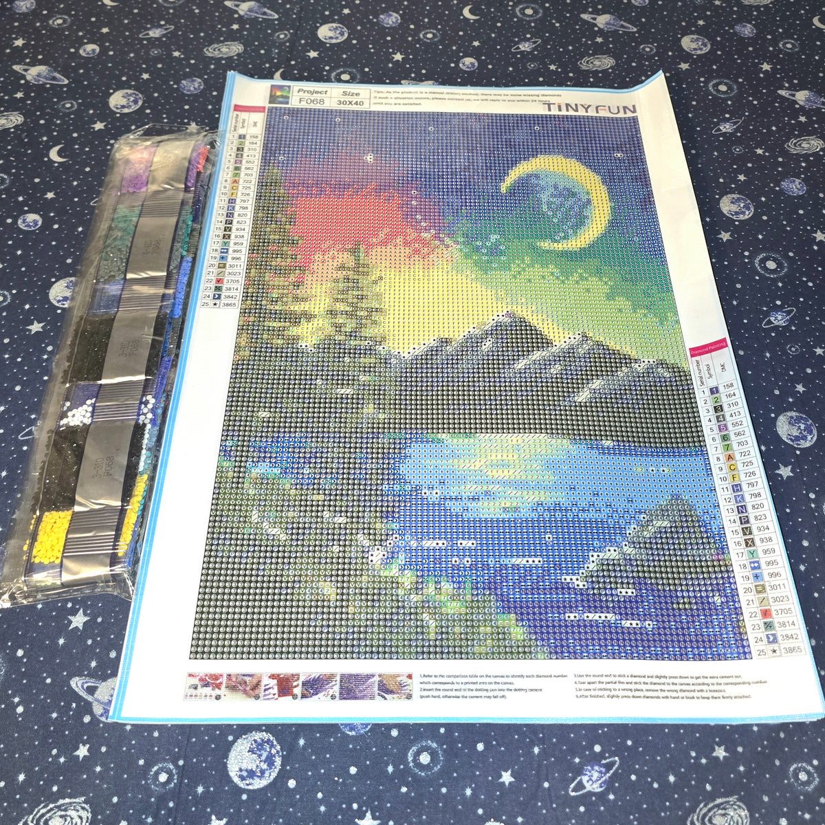 Diamond Painting Multicolor Sky