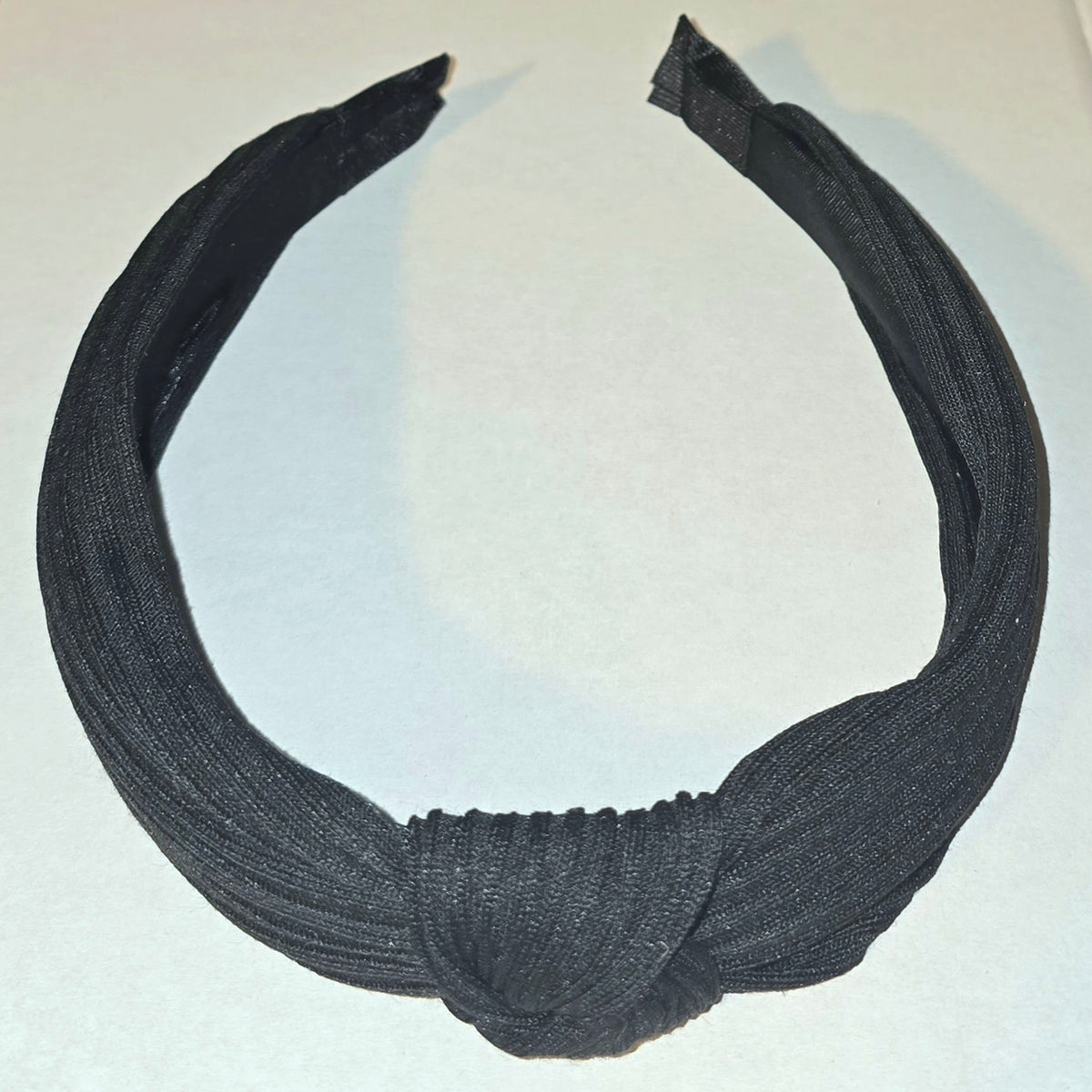 Firm Knotted Headband Black