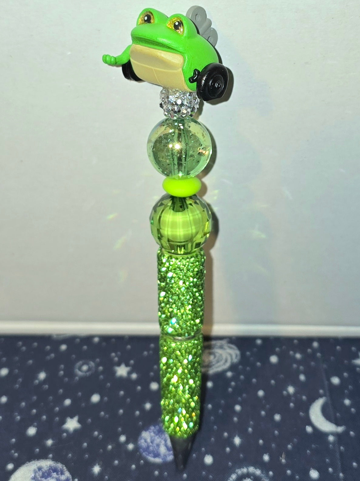 Handmade Doorable Beaded Pen The Frog