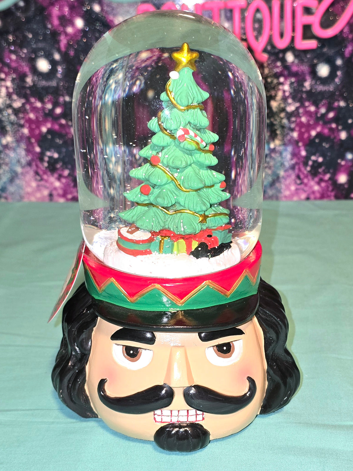 Christmas Nutcracker Tree Musical Snow Globe
