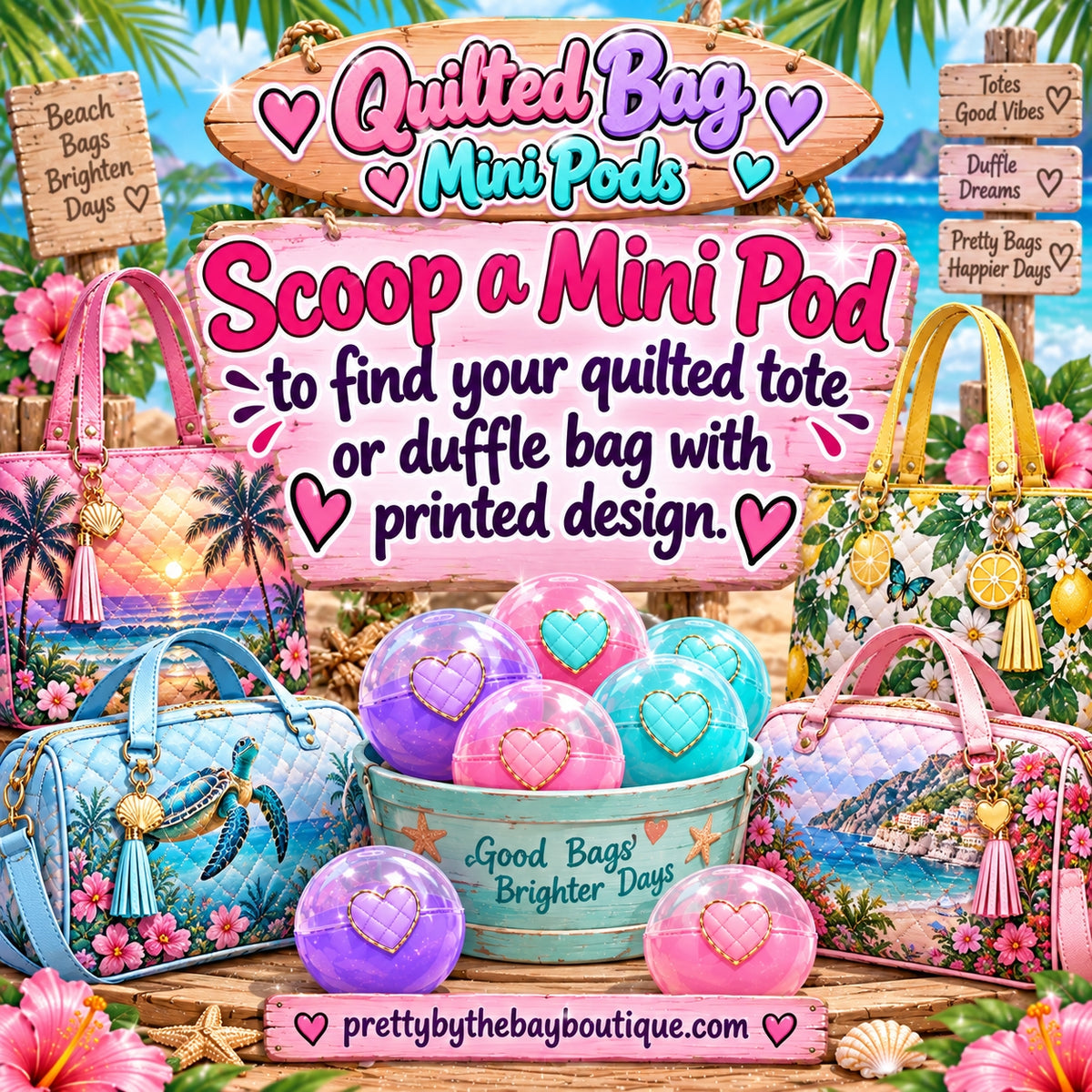 Quilted Bag Mini Pods
