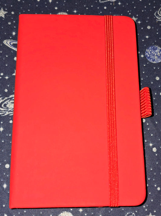 Hardcover Pocket Notebook Red