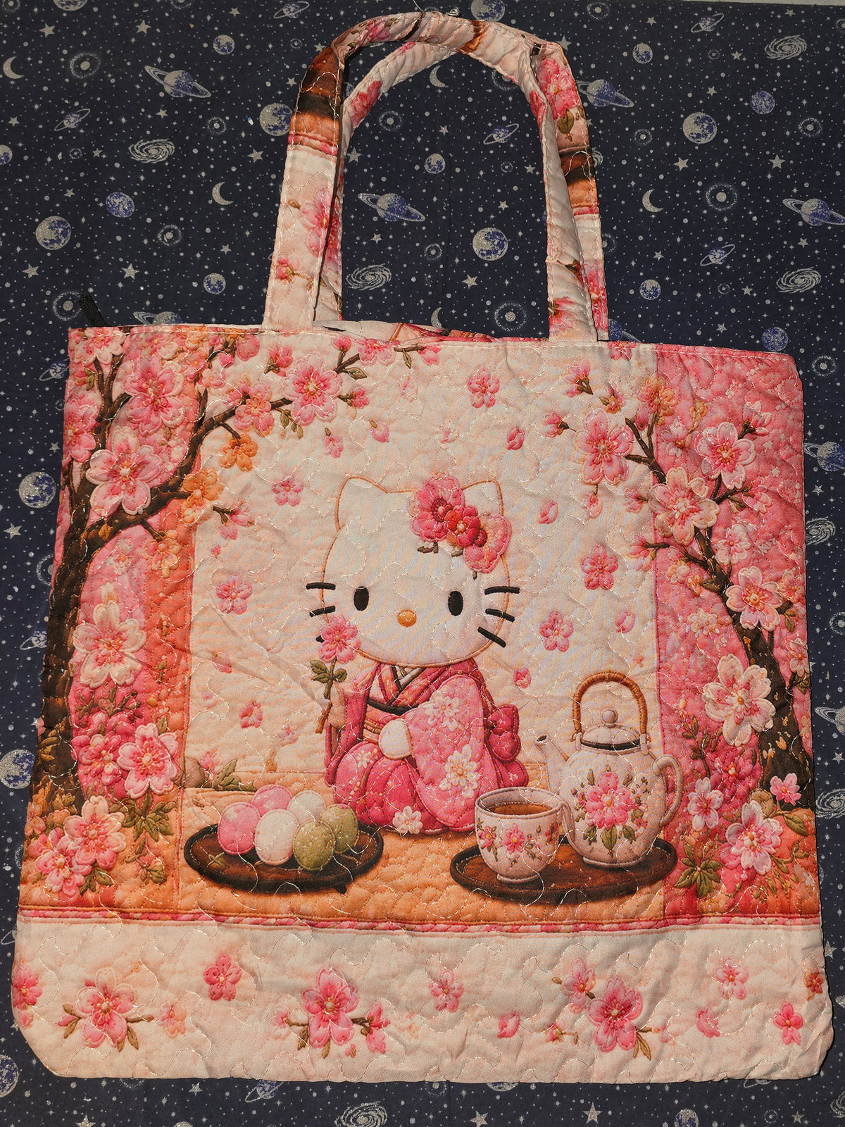 Quilted Tote Bag Hello Kitty