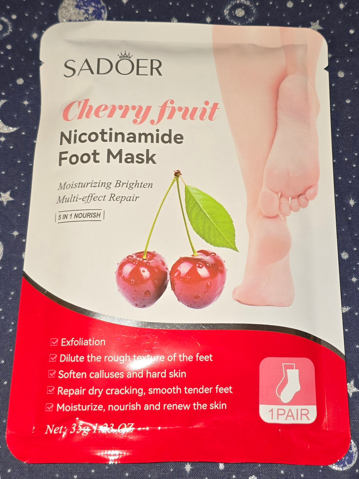 Sadoer Foot Mask Cherry Fruit