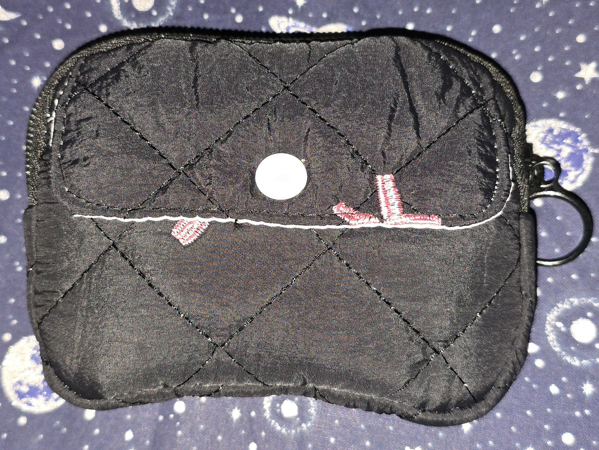 Quilted Coin Purse Black