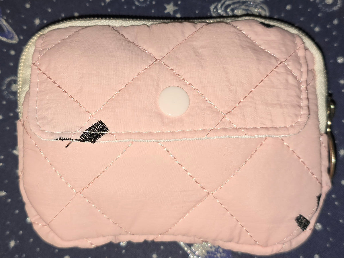 Quilted Coin Purse Pink