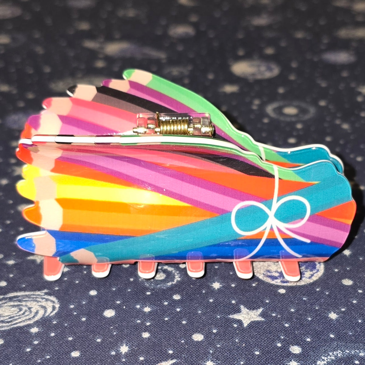 Acrylic Hair Claw Clip Color Pencils