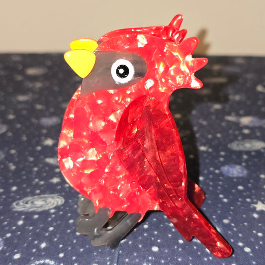 Acrylic Hair Claw Clip Cardinal