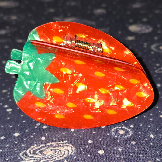 Acrylic Hair Claw Clip Strawberry