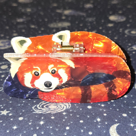 Acrylic Hair Claw Clip Red Panda