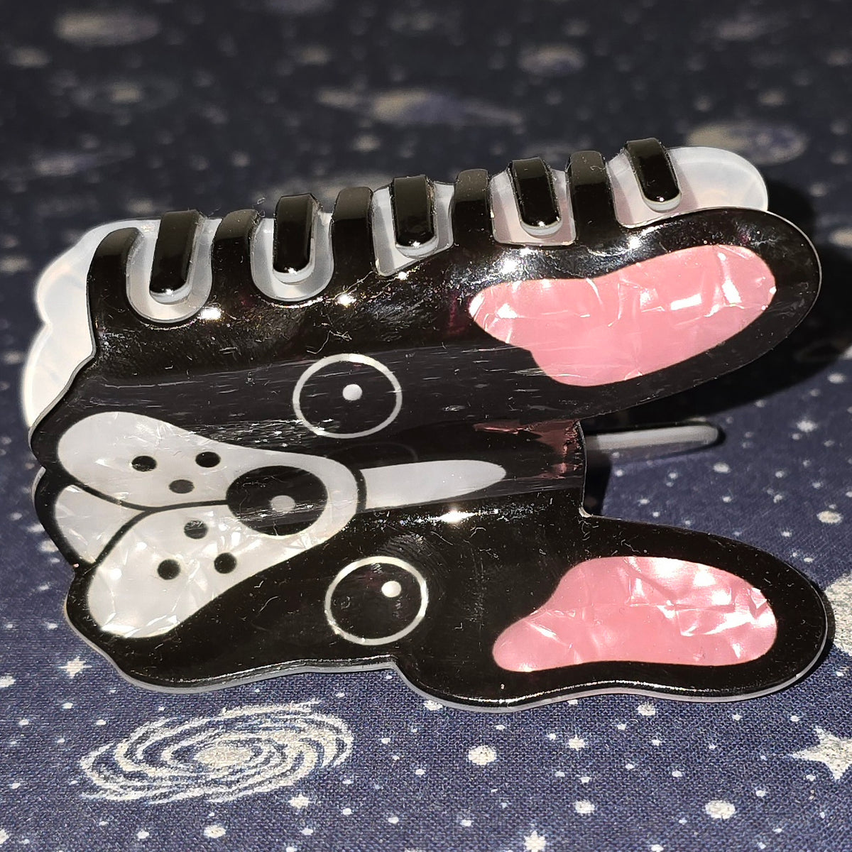 Acrylic Hair Claw Clip French Bulldog