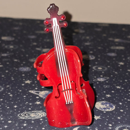 Acrylic Hair Claw Clip Violin