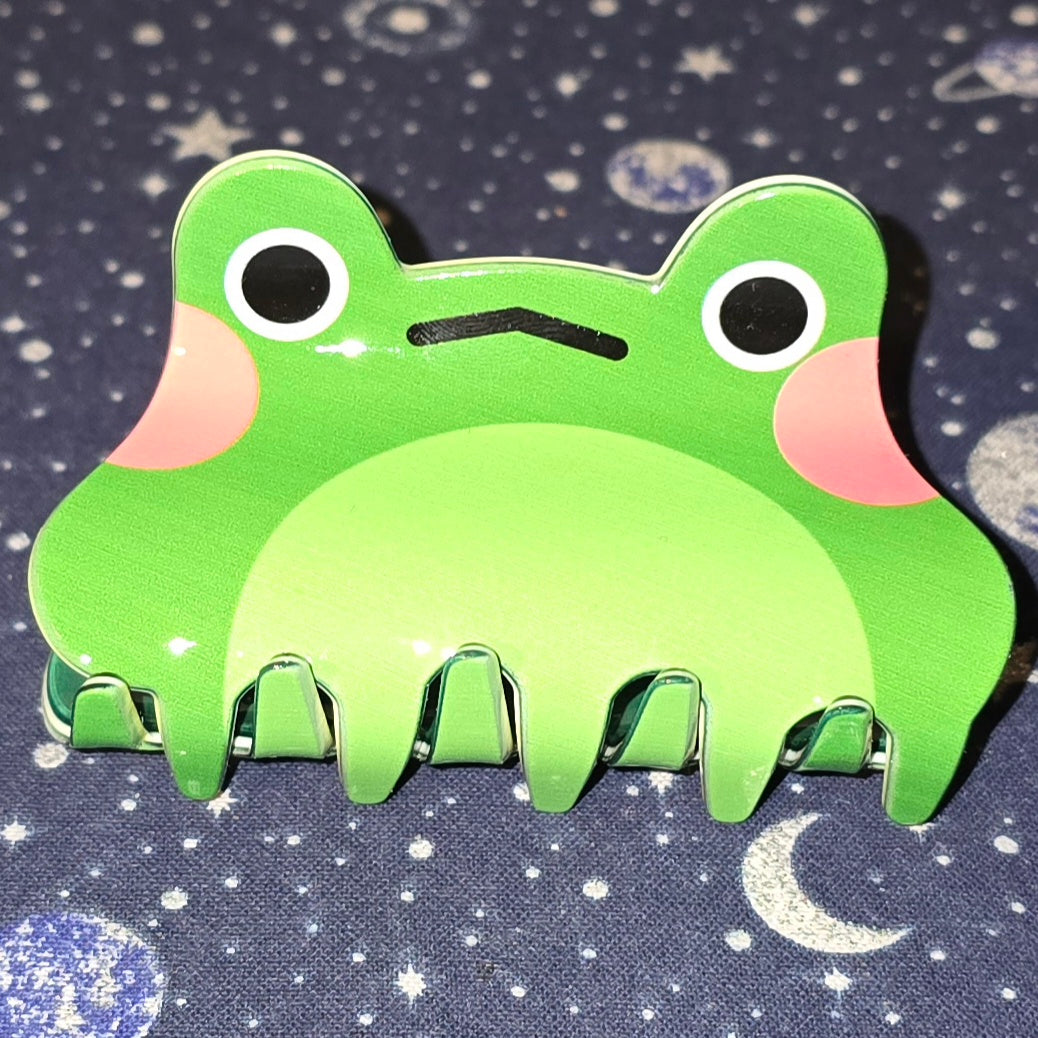 Acrylic Hair Claw Clip Frog