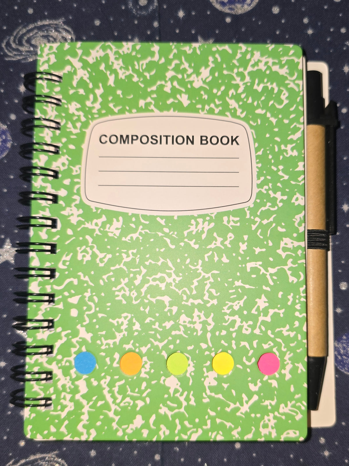 Composition Spiral Notebook Set Lime