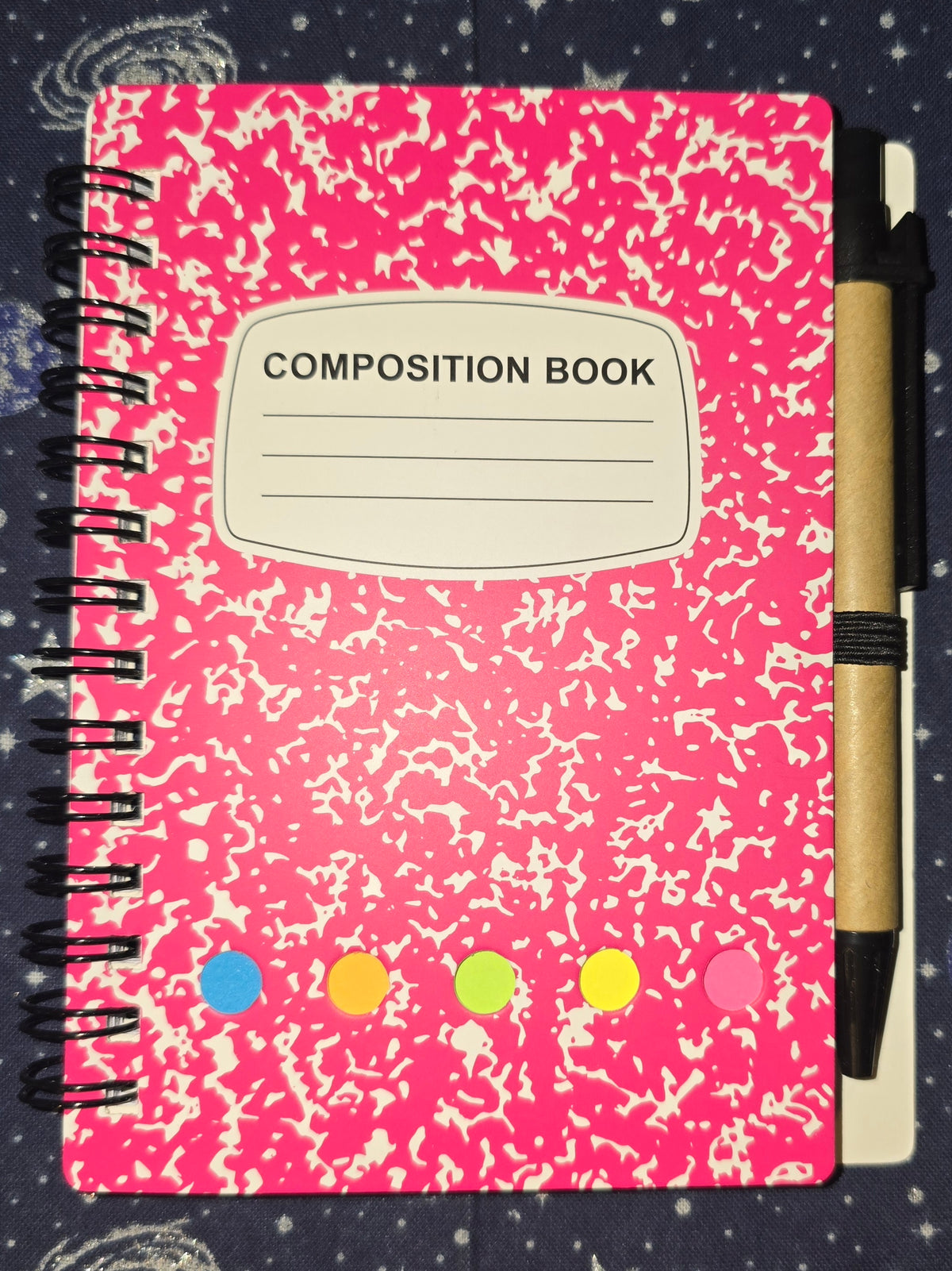 Composition Spiral Notebook Set Pink