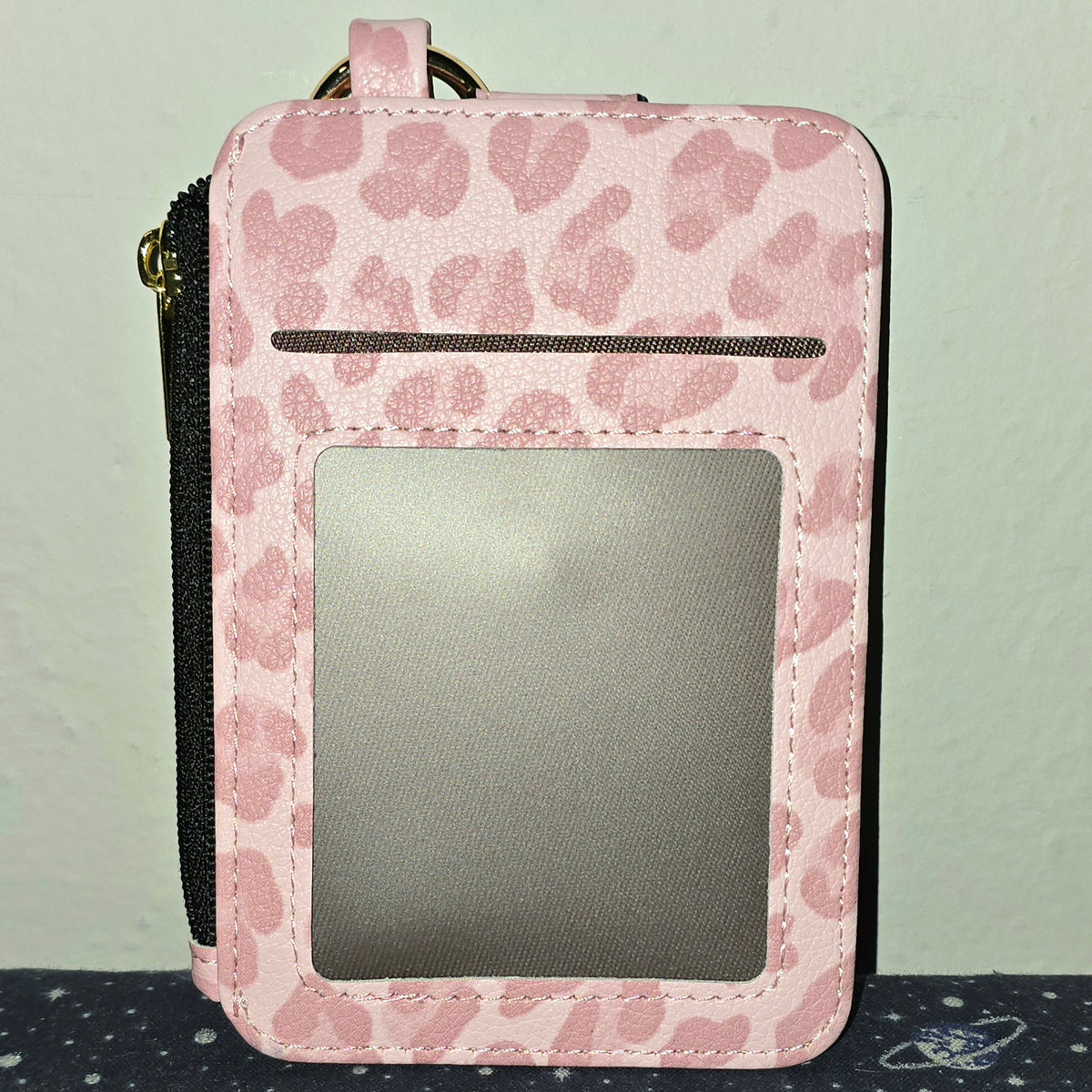 Card Holder Wallet Pink Leopard
