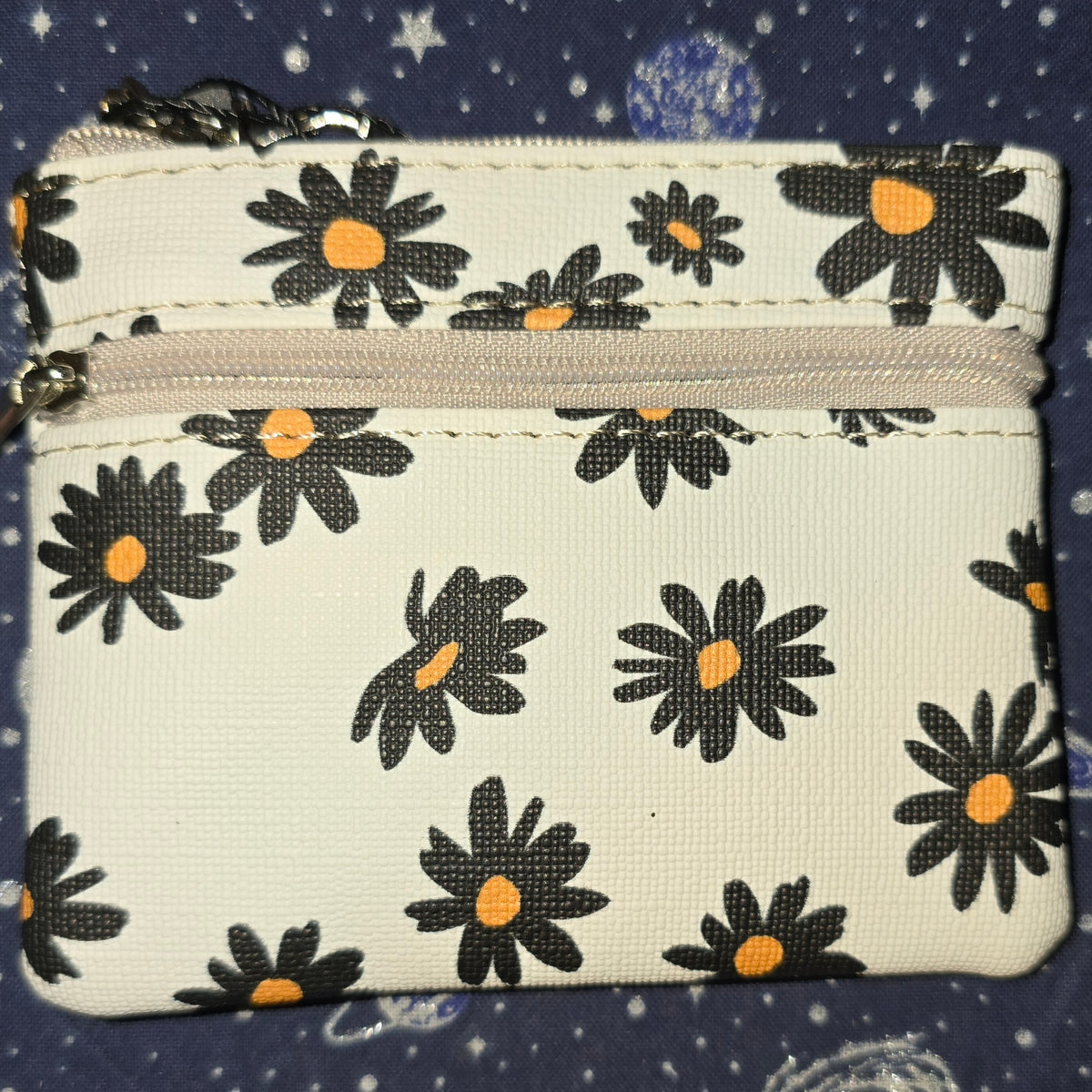 Flower Coin Purse White