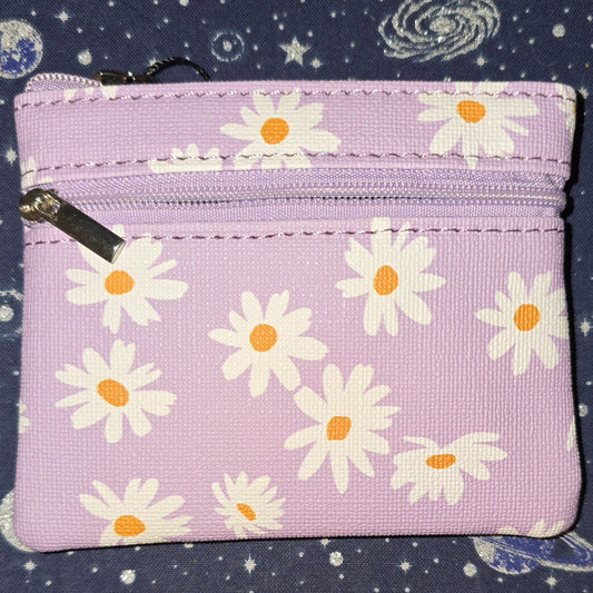 Flower Coin Purse Purple