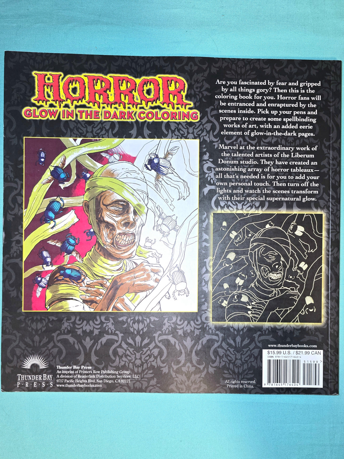 Coloring Book Horror Glow in the Dark