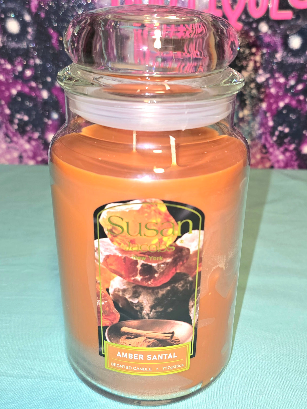 Candle Susan Jacobs Amber Santal