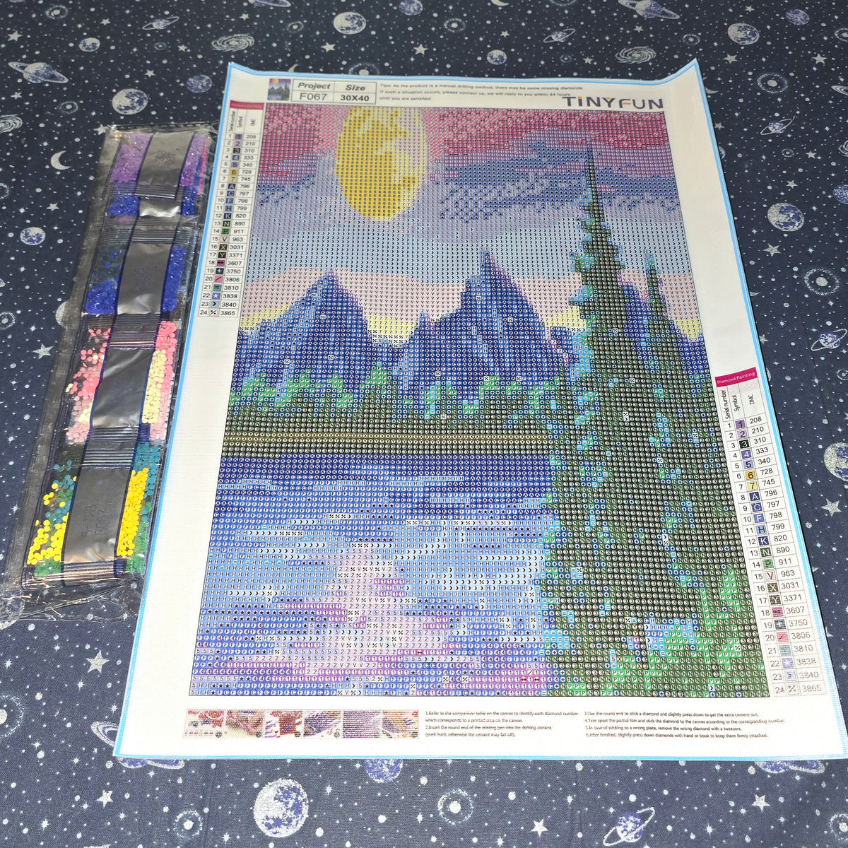 Diamond Painting Purple Mountains