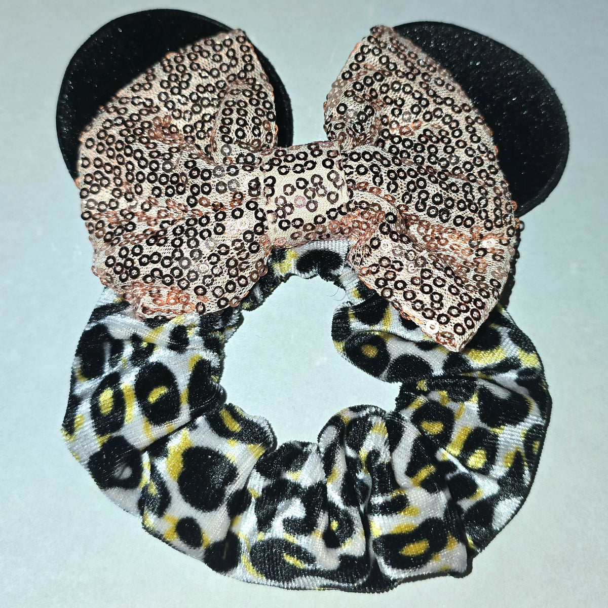 Scrunchy Minnie Mouse Leopard