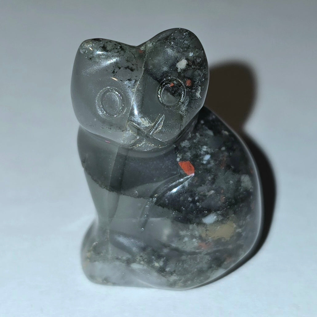 Natural Stone Cat Figurine