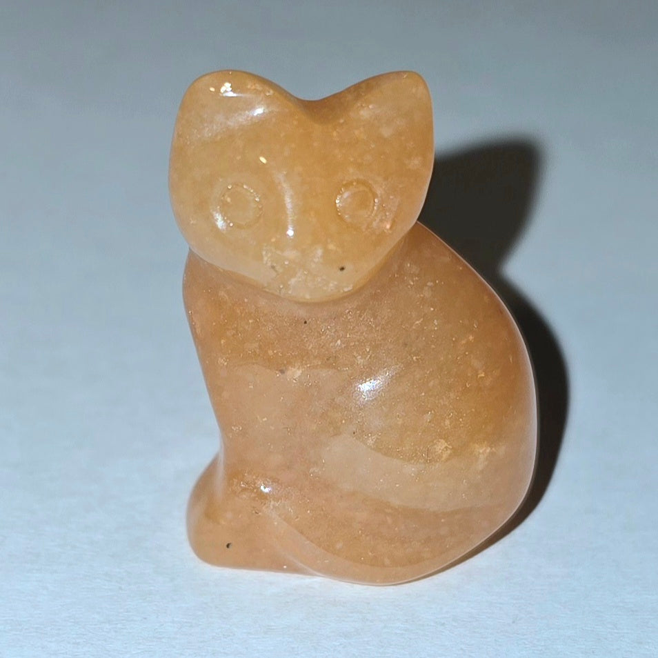 Natural Stone Cat Figurine