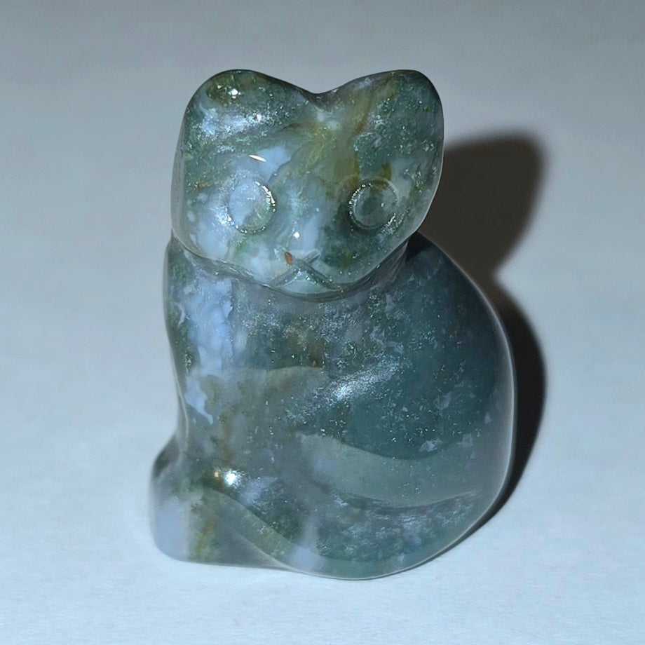Natural Stone Cat Figurine