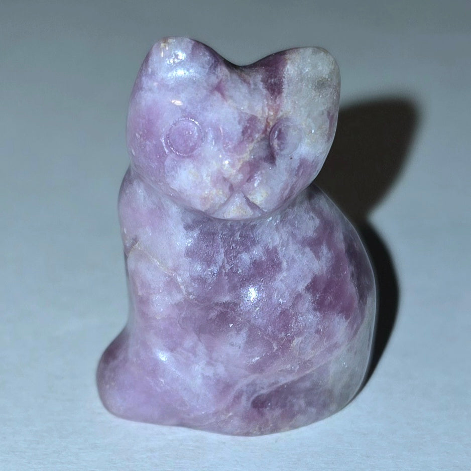 Natural Stone Cat Figurine