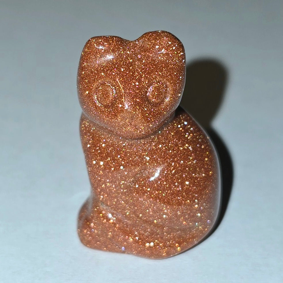 Natural Stone Cat Figurine