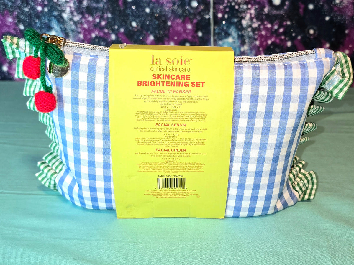 Skincare Brightening Set w/Travel Bag