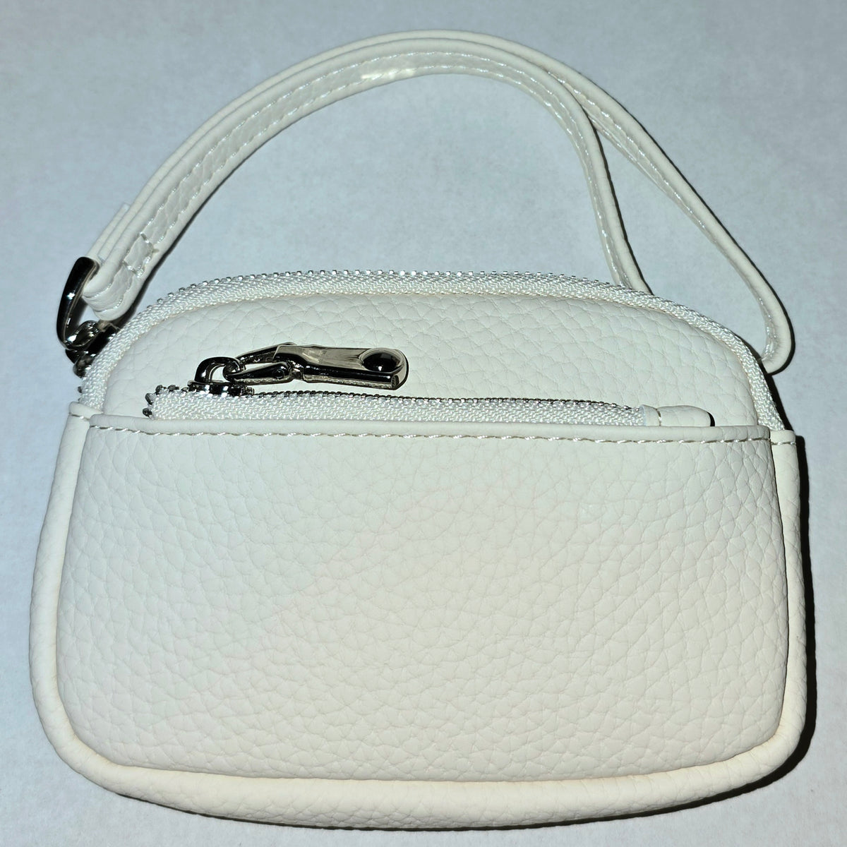 Coin Purse Wristlet White