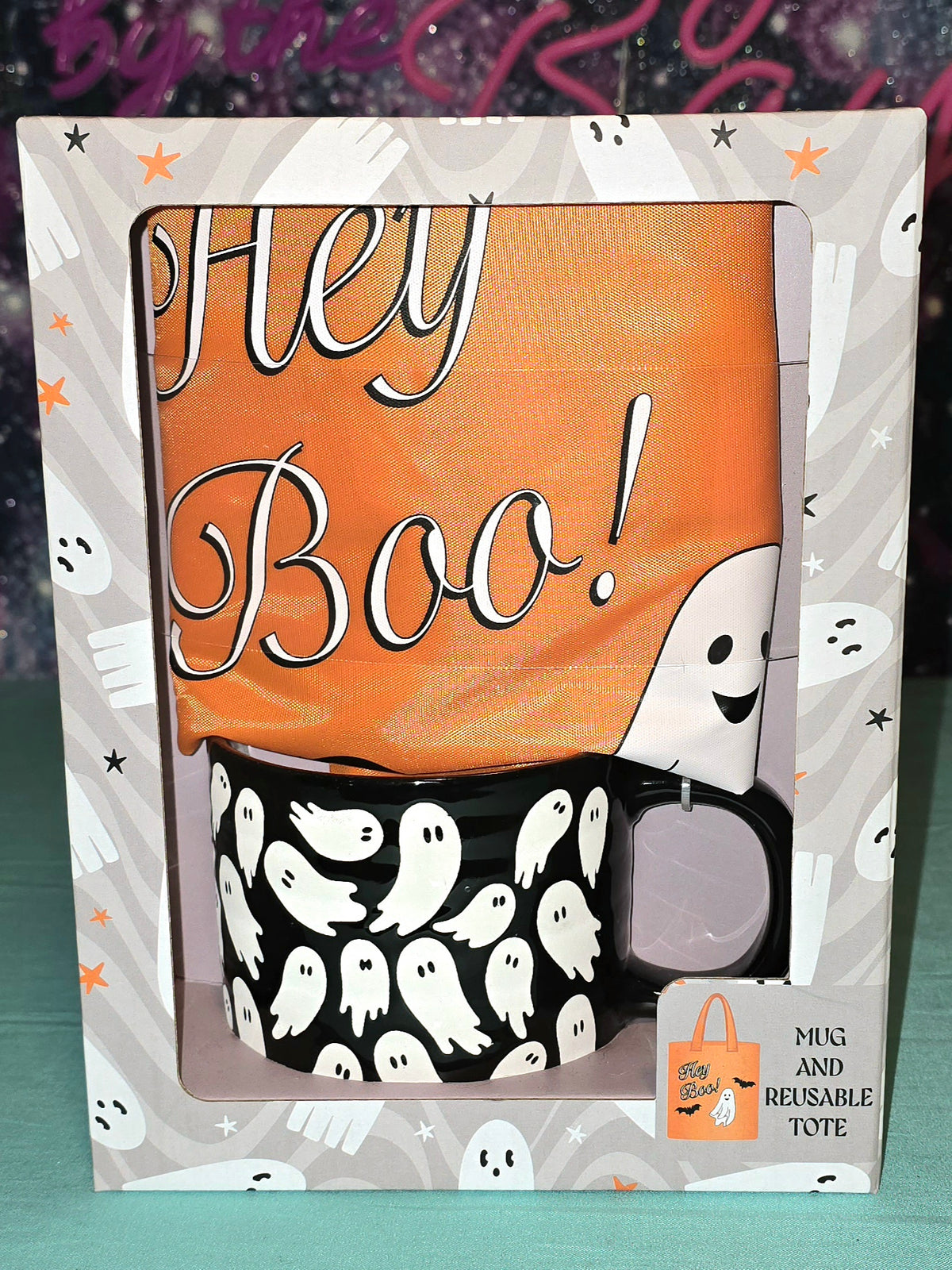 Hey Boo Mug & Reusable Tote