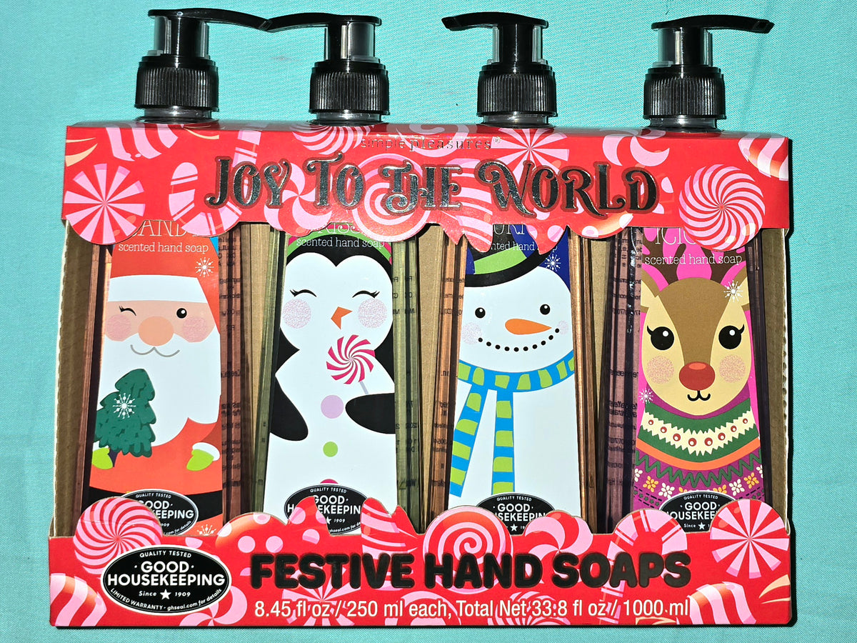 Christmas 4pc Festive Hand Soaps