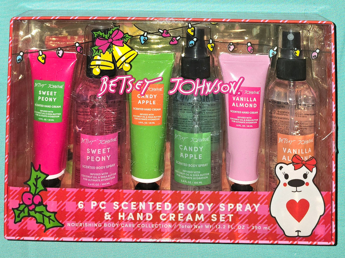 Christmas Betsey Johnson Body Spray & Hand Cream set