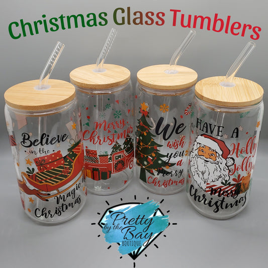 Christmas Glass Tumblers