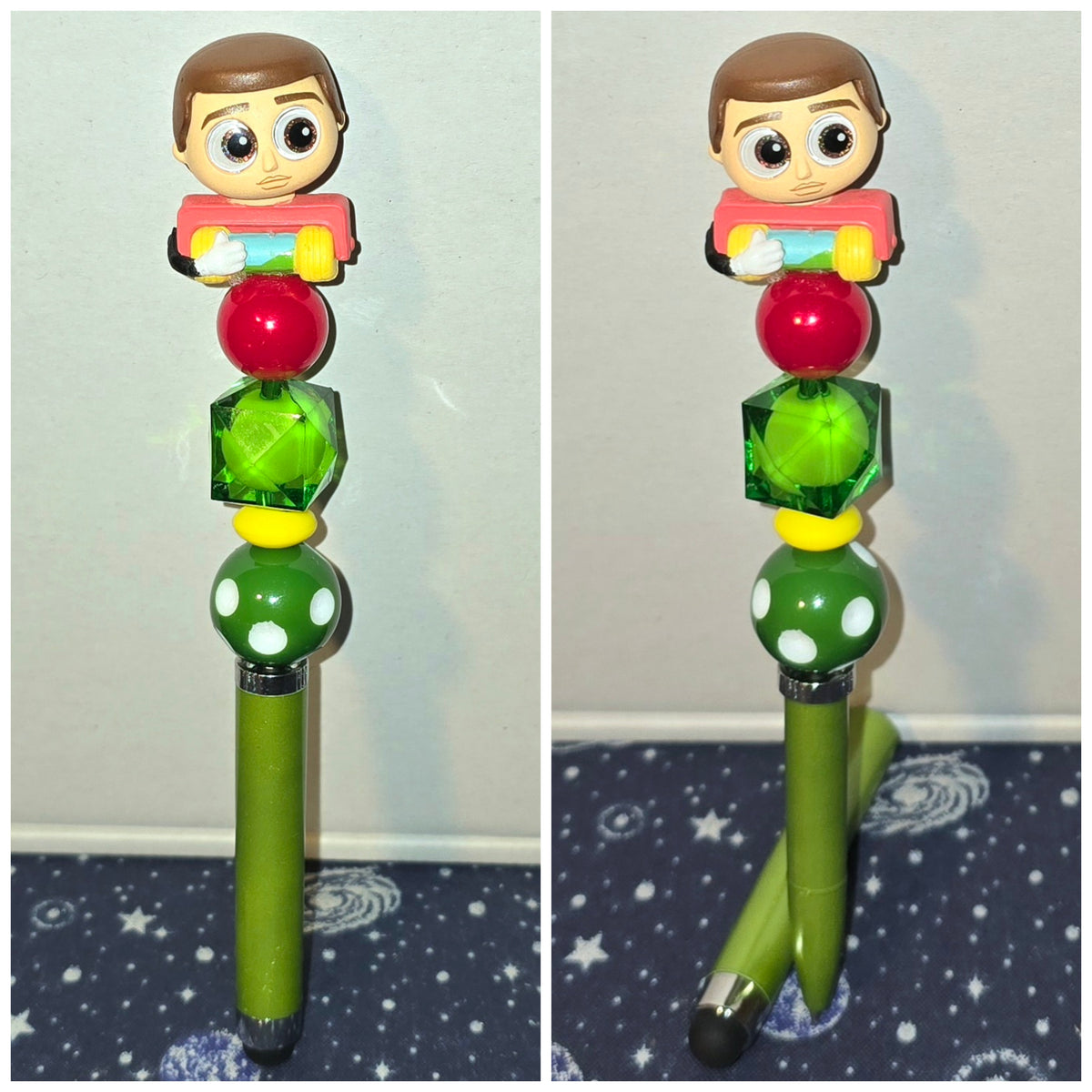 Handmade Doorable Beaded Pen Jingle Joe